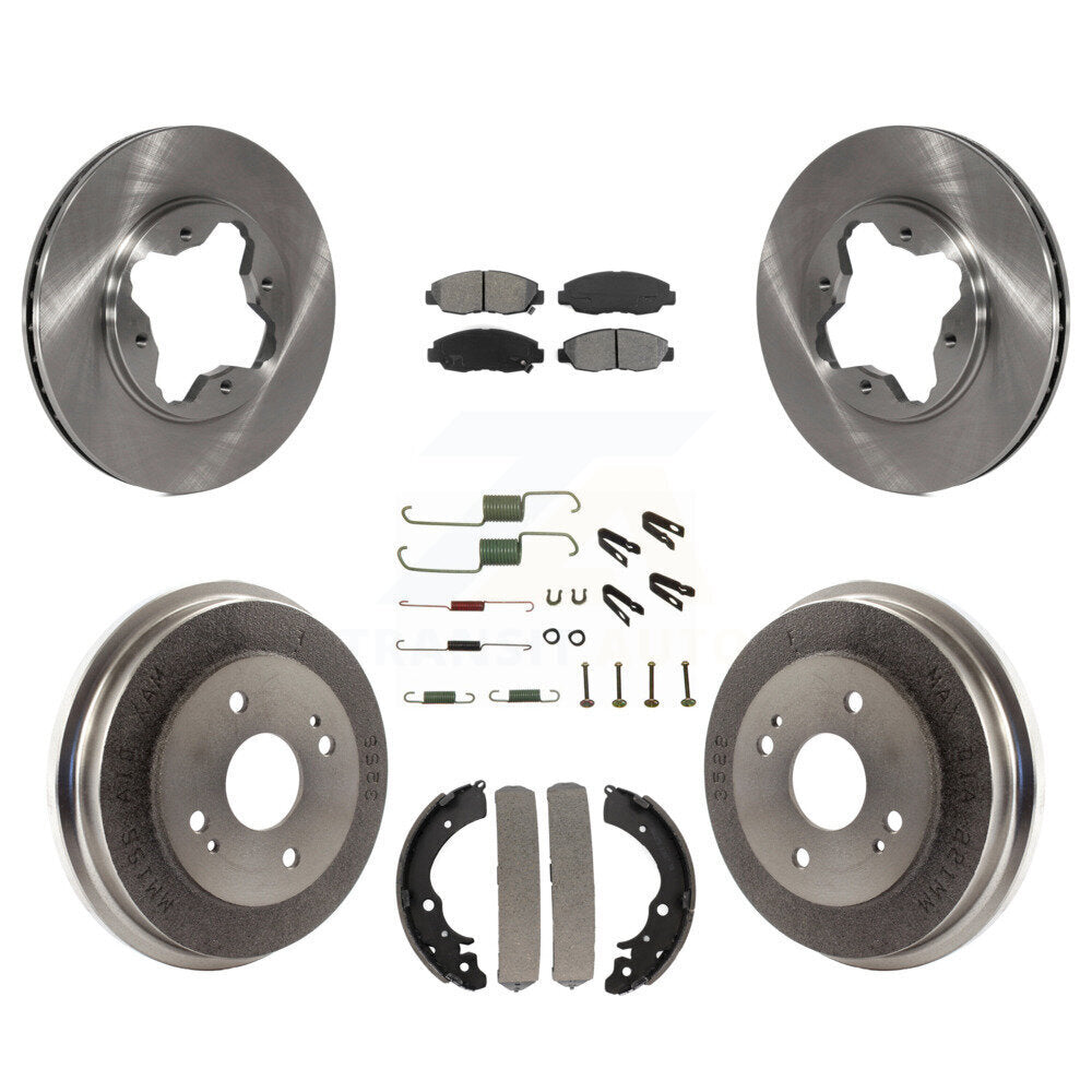 Standard Brake Kit For 1993 Honda Accord Sedan and with Drum rear brakes. With Akebono Calipers K8S-102090 Transit Auto