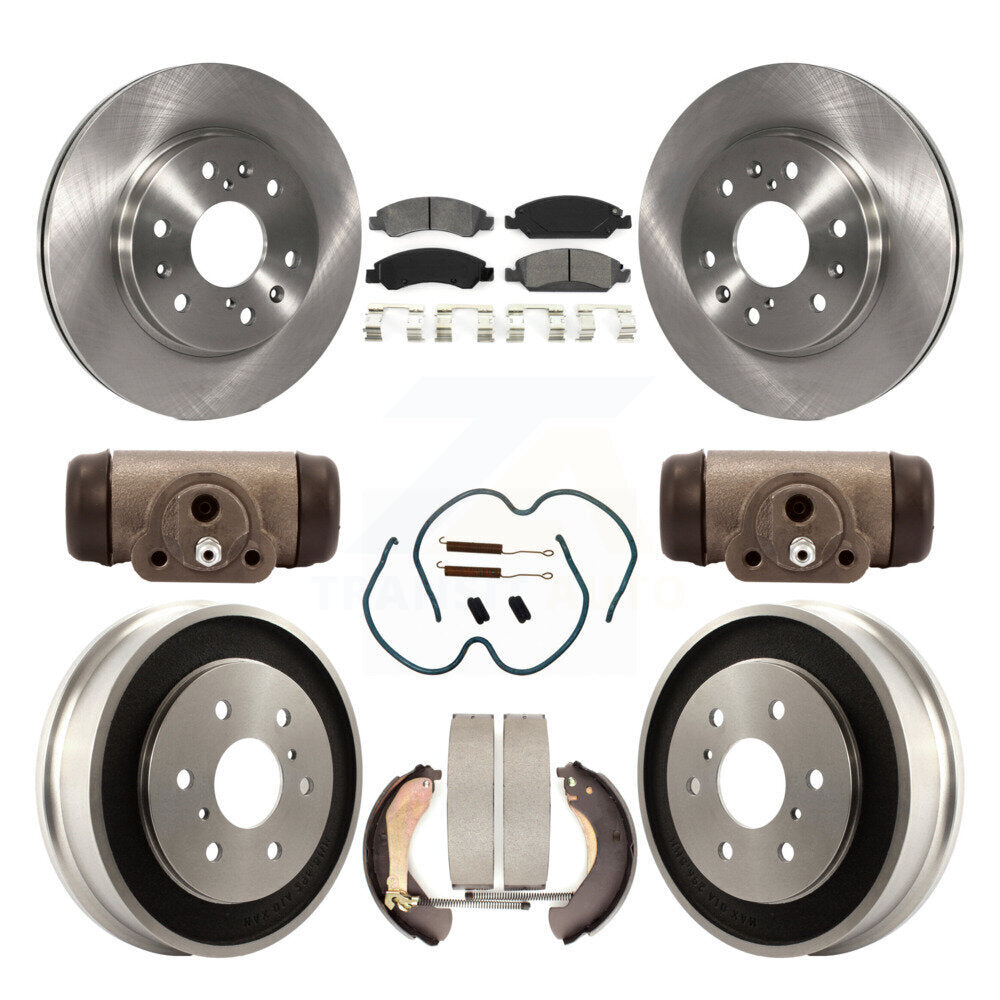 Standard Brake Kit For 2005 GMC Sierra 1500 Crew Cab Pickup and with Drum rear brakes. With 7000 Lb GVW K8S-102486 Transit Auto