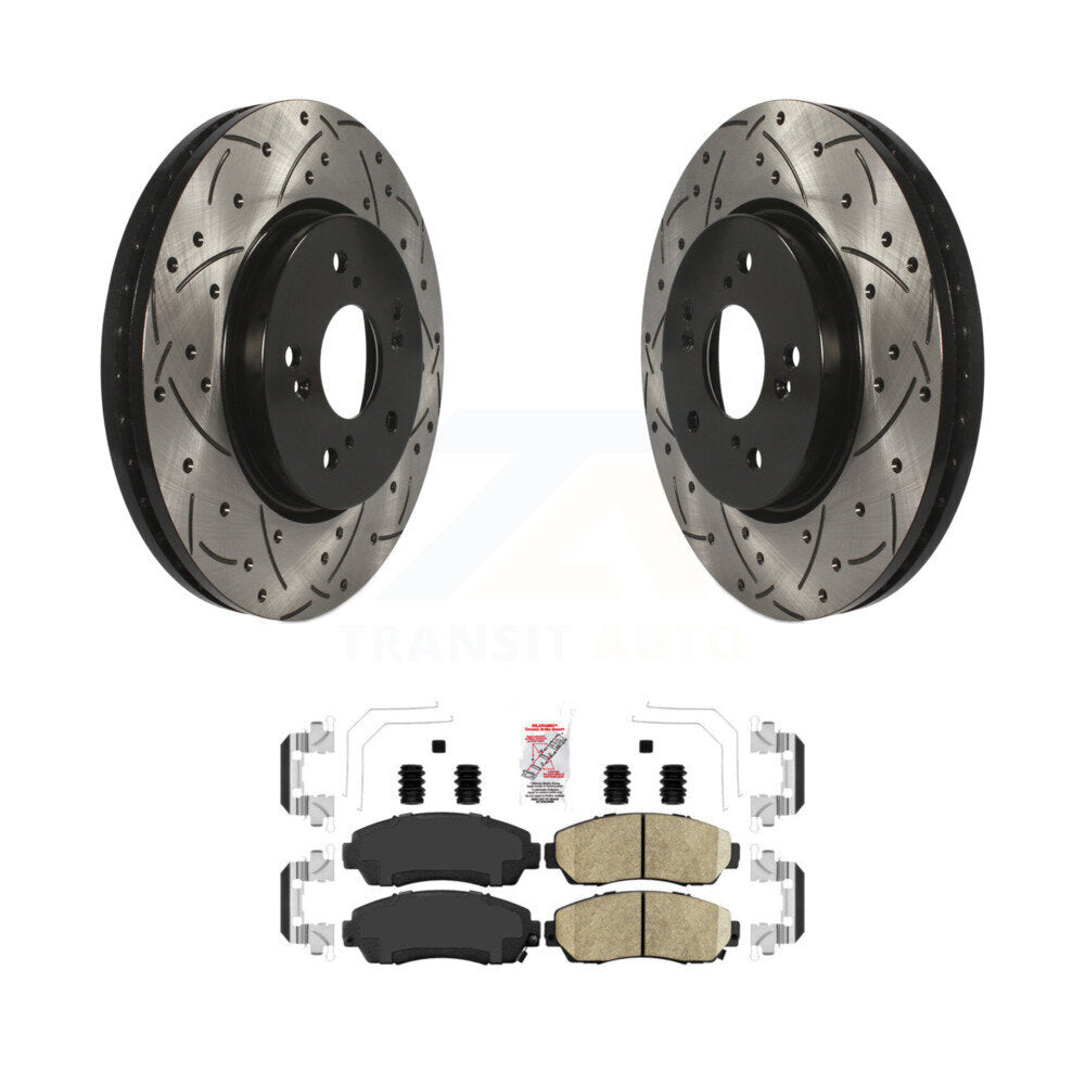 Performance Upgrade Brake Kit For 2012 Honda Crosstour FWD/AWD Transit Auto