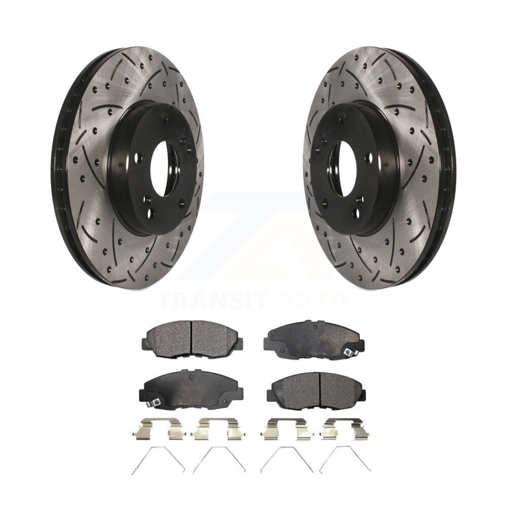 Performance Upgrade Brake Kit For 2014 Honda Civic Touring KDT-100277 Transit Auto
