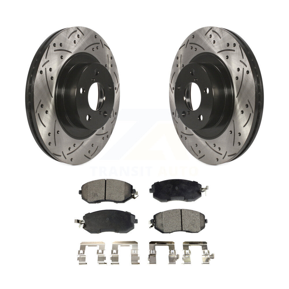 Performance Upgrade Brake Kit For 2014 Subaru Forester 2.5L. With 292mm Diameter Front Rotor KDT-100296 Transit Auto