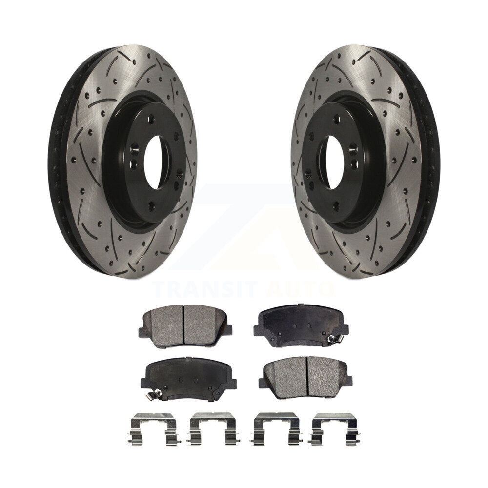 Performance Upgrade Brake Kit For 2015 Kia Rondo With Electric Parking Brake or With Manual Parking Brake Transit Auto