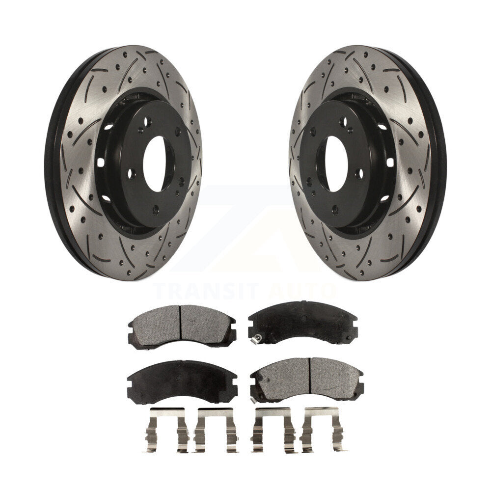 Performance Upgrade Brake Kit For 2013 Mitsubishi Lancer Ralliart KDT-100382 Transit Auto