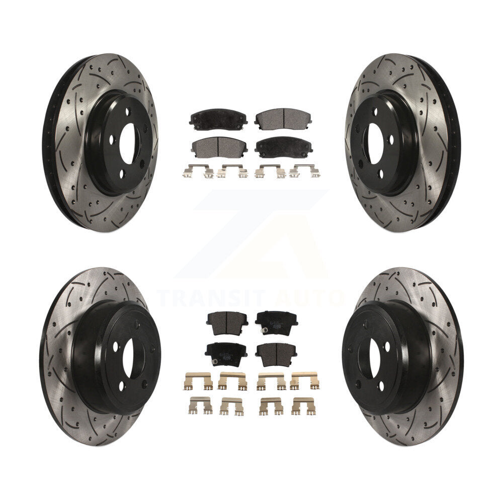 Performance Upgrade Brake Kit For 2018 Dodge Challenger SXT. With 320mm Diameter Front Rotor KDT-100253 Transit Auto