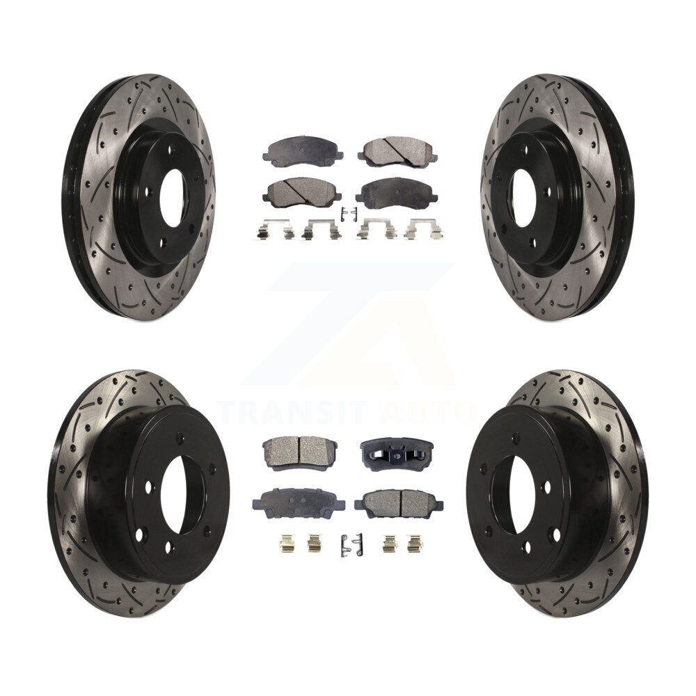 Performance Upgrade Brake Kit For 2008 Dodge Caliber R/T/SXT. With 294mm Diameter Front Rotor KDT-100260 Transit Auto