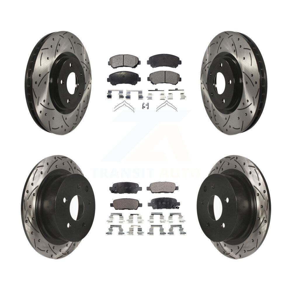 Performance Upgrade Brake Kit For 2007 Nissan Sentra SE-R Spec V KDT-100346 Transit Auto