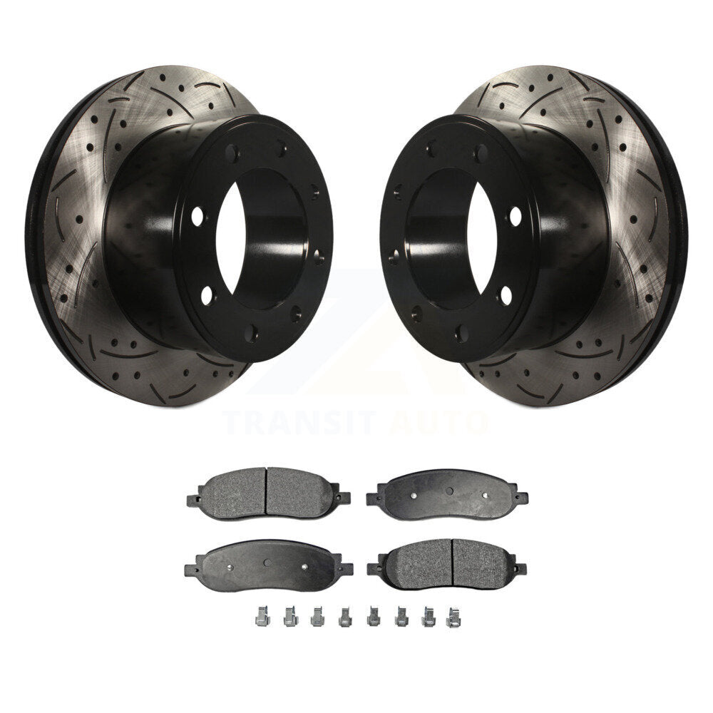 Performance Upgrade Brake Kit For 2007 Ford F-250 Super Duty RWD. With Single Rear Wheels Transit Auto