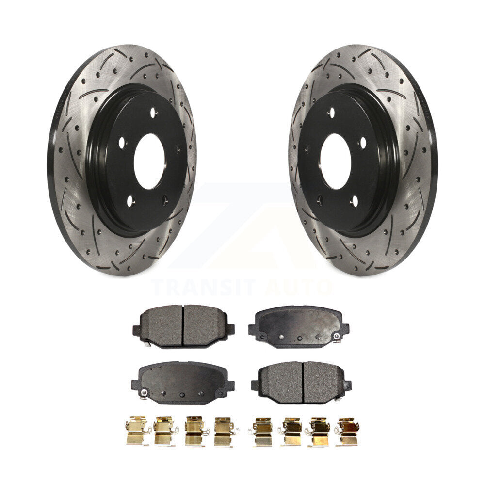 Performance Upgrade Brake Kit For 2017 Dodge Grand Caravan With Single Piston Front Caliper KDT-101009 Transit Auto