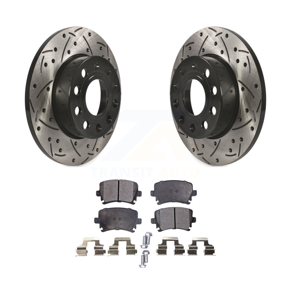 Performance Upgrade Brake Kit For 2008 Audi A3 Quattro With 260mm Diameter Rear Rotor KDT-100300 Transit Auto
