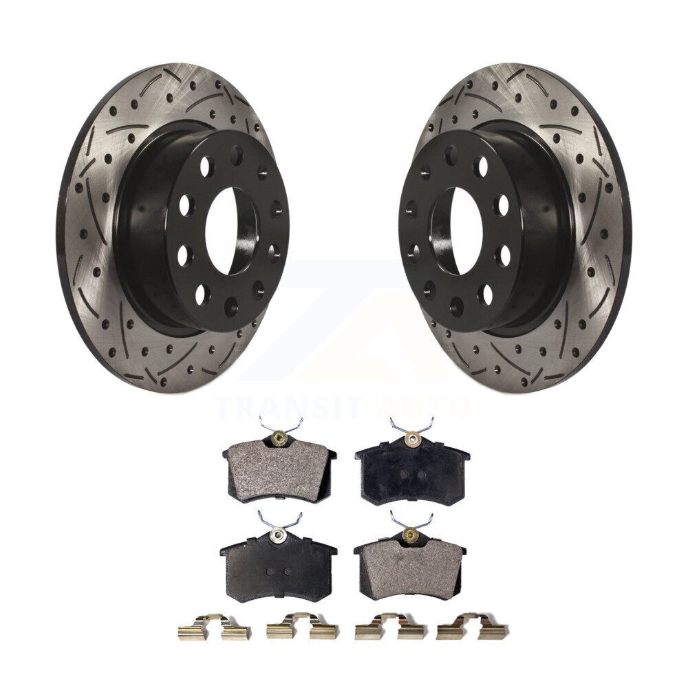 Performance Upgrade Brake Kit For 2013 Volkswagen Beetle 2.5L. With 253mm Diameter Rear Rotor KDT-100310 Transit Auto
