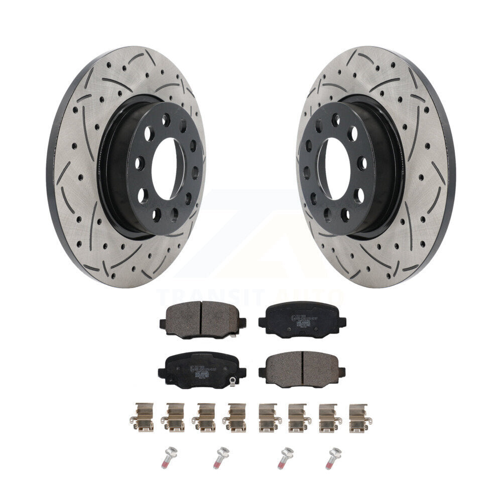 Performance Upgrade Brake Kit For 2023 Dodge Hornet Without Red Painted Calipers KDT-102159 Transit Auto