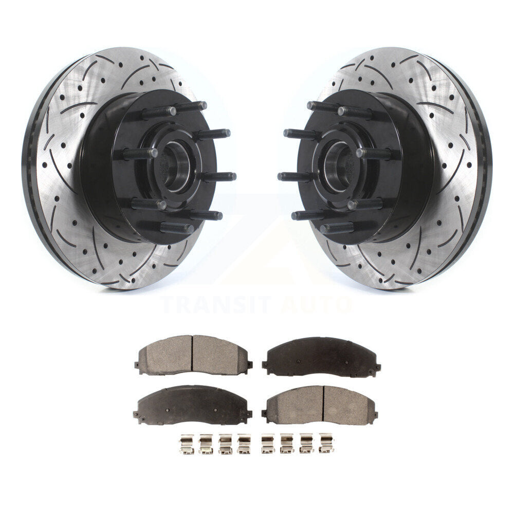 Performance Upgrade Brake Kit For 2015 Ford F-350 Super Duty Standard Cab Pickup/Extended Cab Pickup/Crew Cab Pickup and with RWD. With Single Rear Wheels KDT-101191 Transit Auto