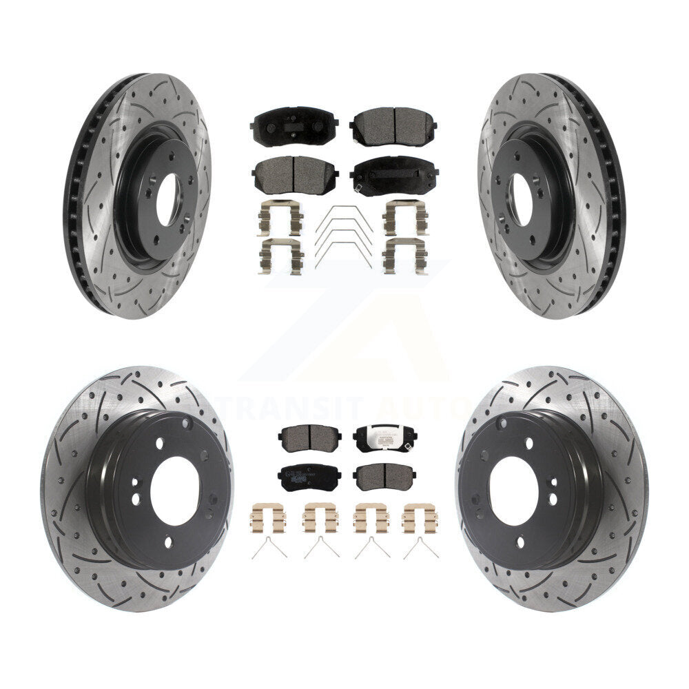 Performance Upgrade Brake Kit For 2016 Kia Optima SX/SXL/SX Limited. With Manual Parking Brake KDT-100878 Transit Auto