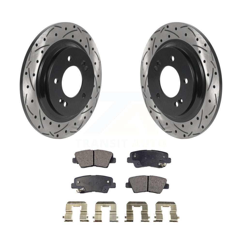 Performance Upgrade Brake Kit For 2016 Hyundai Azera Limited KDT-100876 Transit Auto