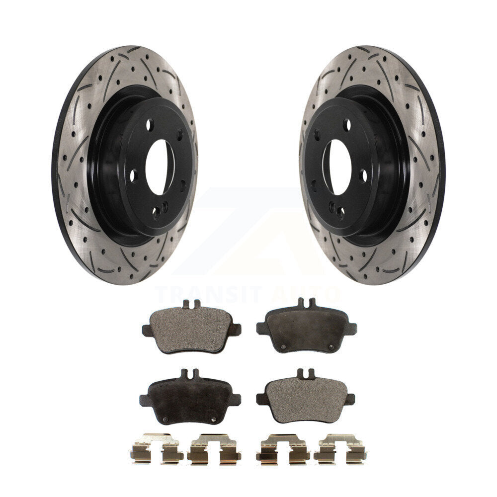 Performance Upgrade Brake Kit For 2015 Mercedes-Benz GLA250 With Solid Rear Rotors KDT-100891 Transit Auto