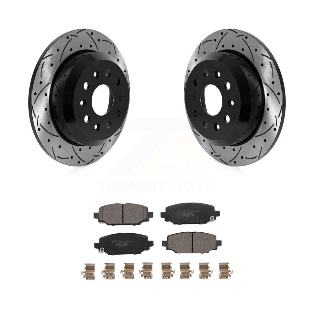 Performance Upgrade Brake Kit For 2020 Jeep Wrangler Sport. Without Heavy Duty Brakes and Brake Code BRY KDT-101834 Transit Auto