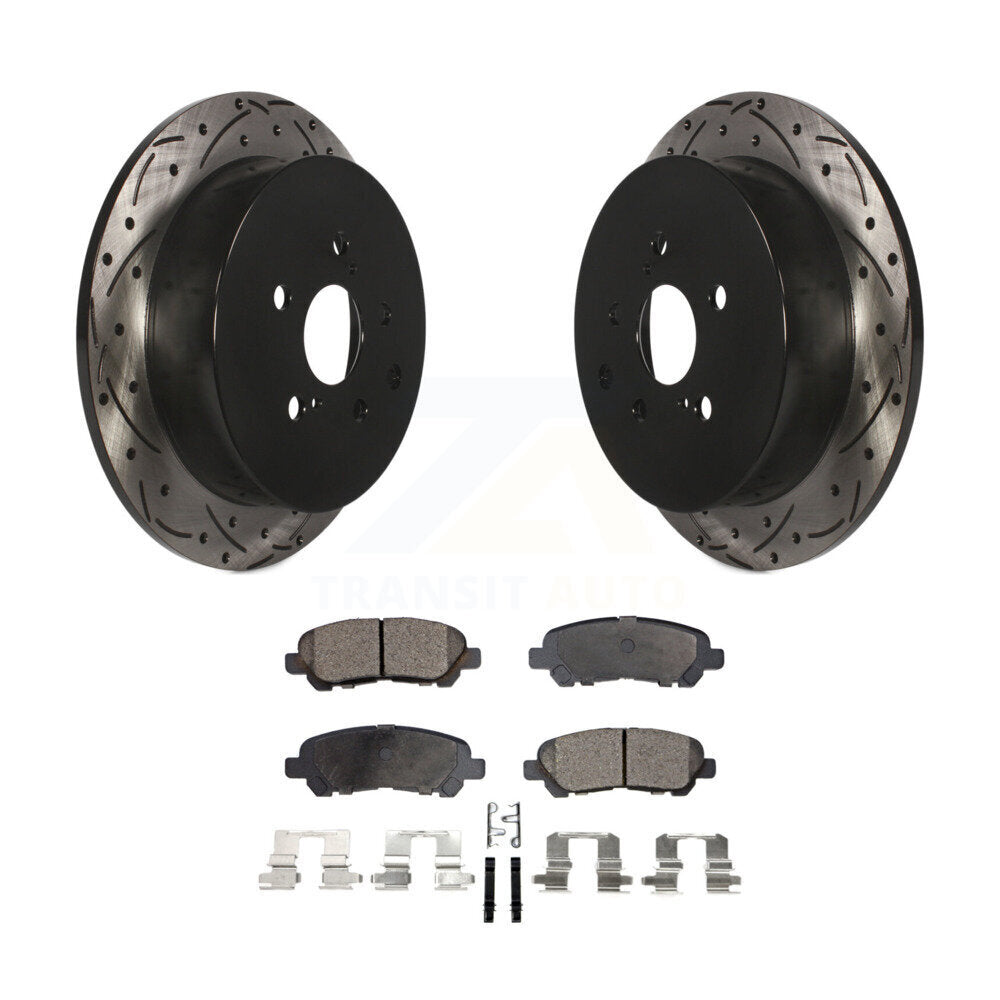Performance Upgrade Brake Kit For 2014 Toyota Highlander Hybrid Limited and with FULL HYBRID EV-GAS (FHEV) engine KDT-101183 Transit Auto