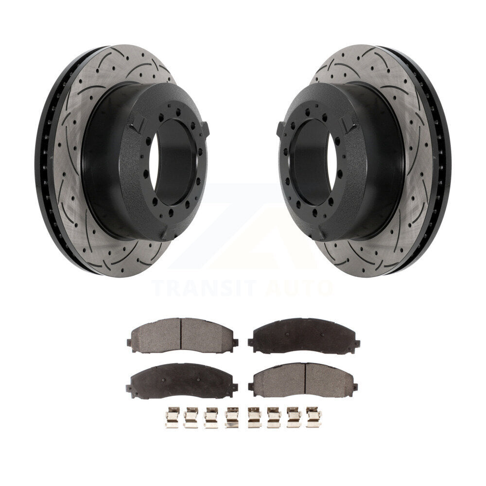 Performance Upgrade Brake Kit For 2015 Ford F-350 Super Duty Cab & Chassis and with RWD. With Dual Rear Wheels Transit Auto