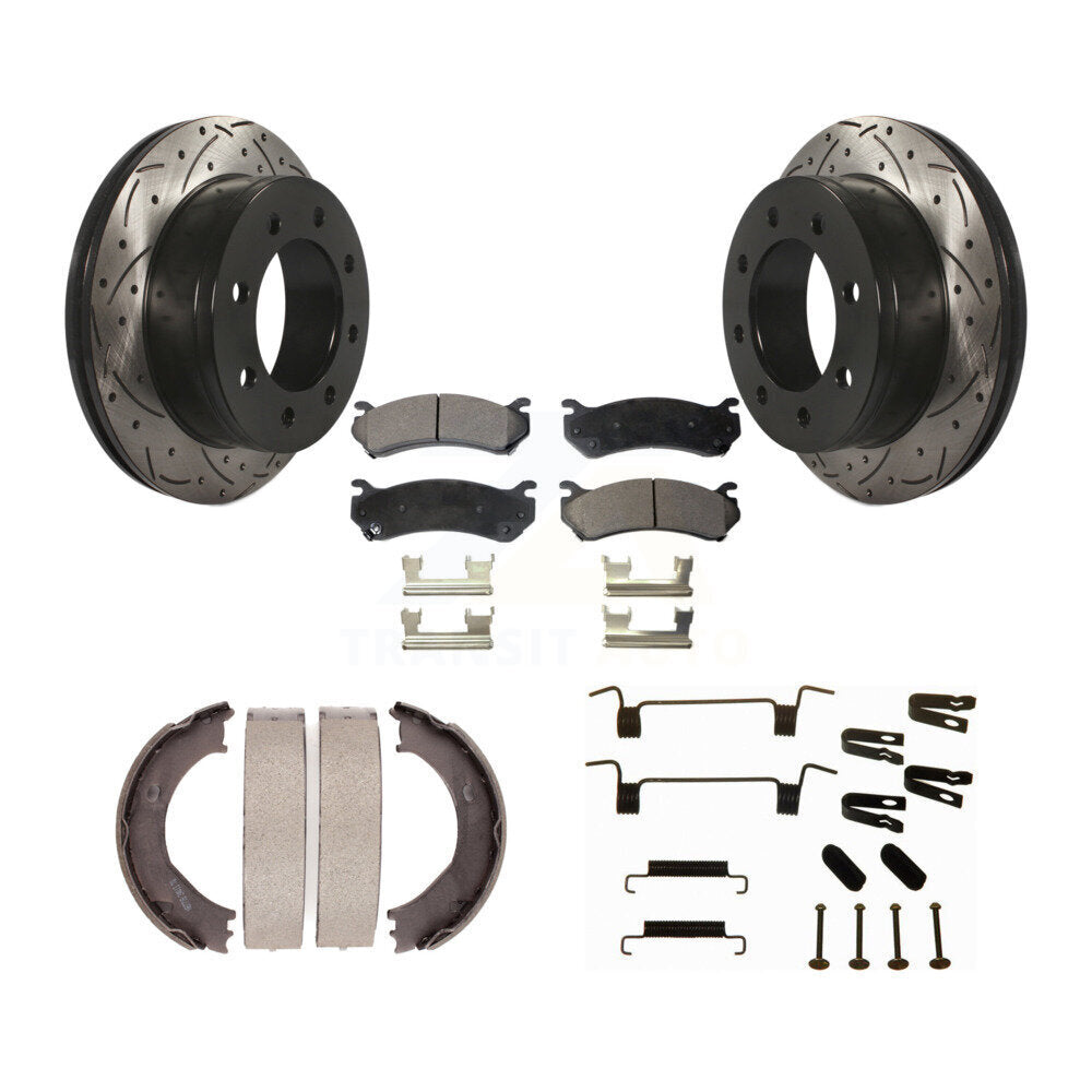 Performance Upgrade Brake Kit For 2008 Chevrolet Silverado 2500 HD KDT-100191 Transit Auto