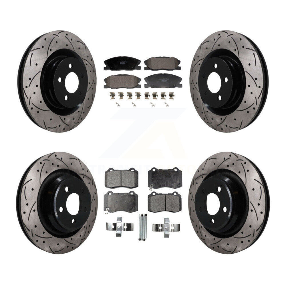 Performance Upgrade Brake Kit For 2015 Dodge Charger SRT 392 and with RWD and 6.4L. With 370mm Diameter Front Rotor KDT-101844 Transit Auto