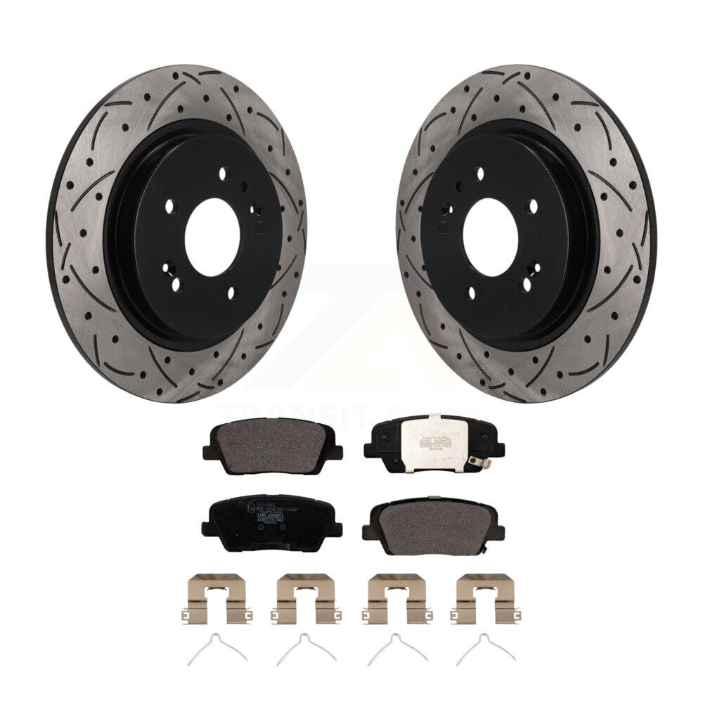 Performance Upgrade Brake Kit For 2019 Hyundai Santa Fe With Dual Piston Front Caliper KDT-102161 Transit Auto