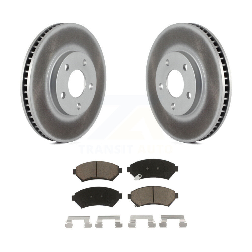 Coated Upgrade Brake Kit For 2004 Cadillac DeVille With 5 Lug Wheels Transit Auto