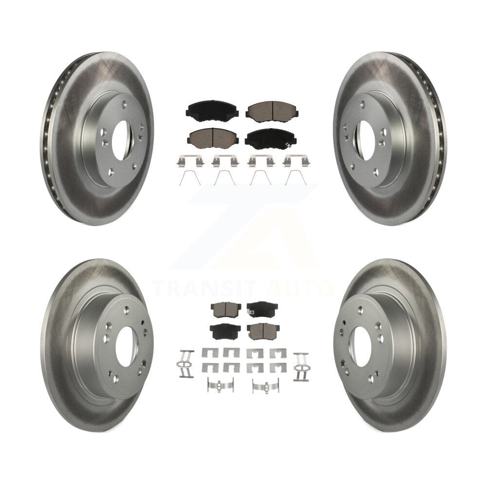 Coated Upgrade Brake Kit For 2005 Honda Accord Hybrid and with 3.0L and FULL HYBRID EV-GAS (FHEV) engine. With 282mm Diameter Front Rotor KGC-100880 Transit Auto