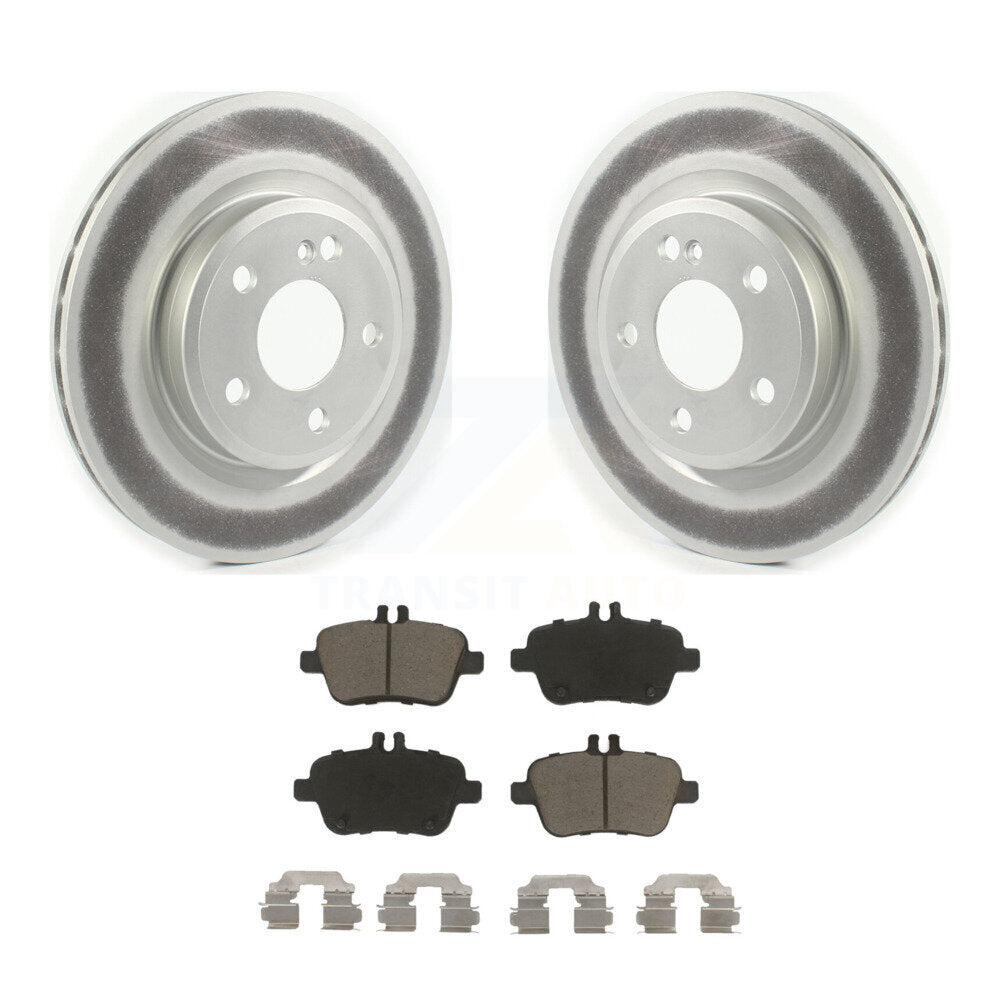 Coated Upgrade Brake Kit For 2015 Mercedes-Benz GLA250 With Vented Rear Rotors KGC-101356 Transit Auto