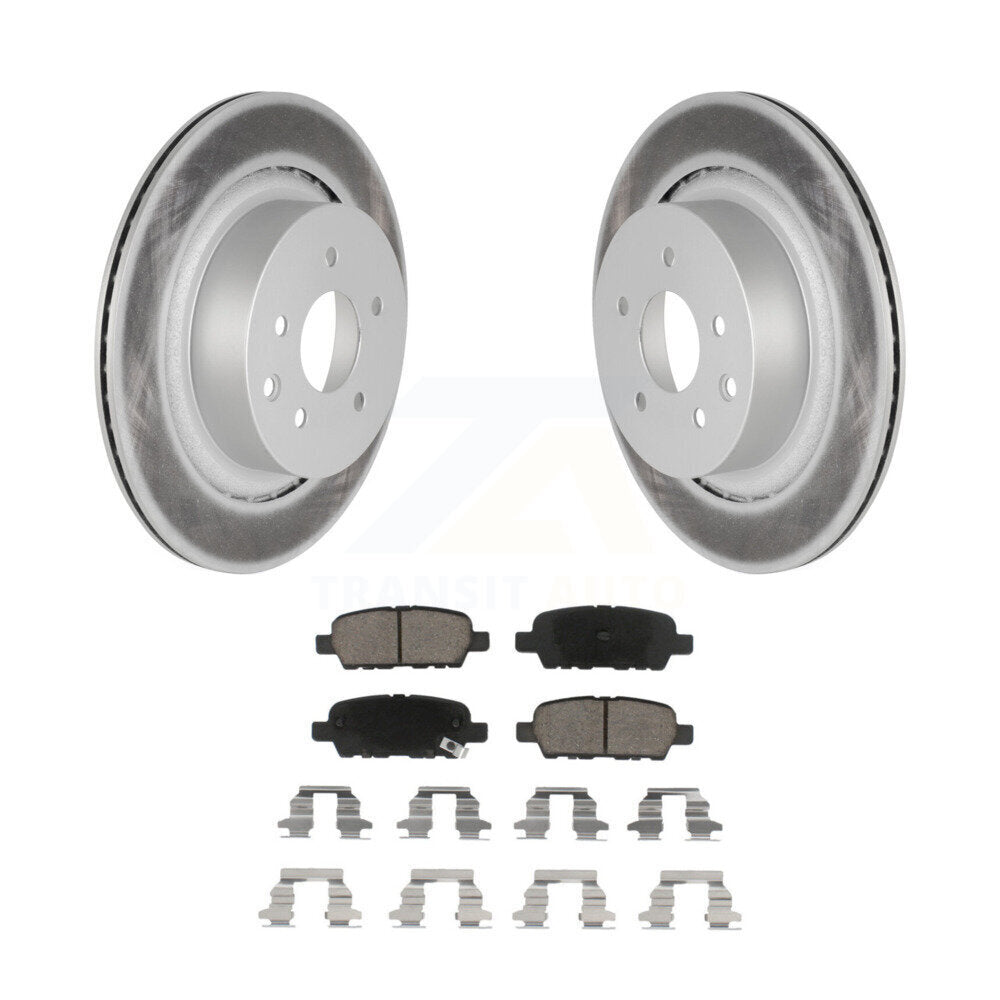 Coated Upgrade Brake Kit For 2008 INFINITI G35 With Single Piston Caliper KGC-102543 Transit Auto