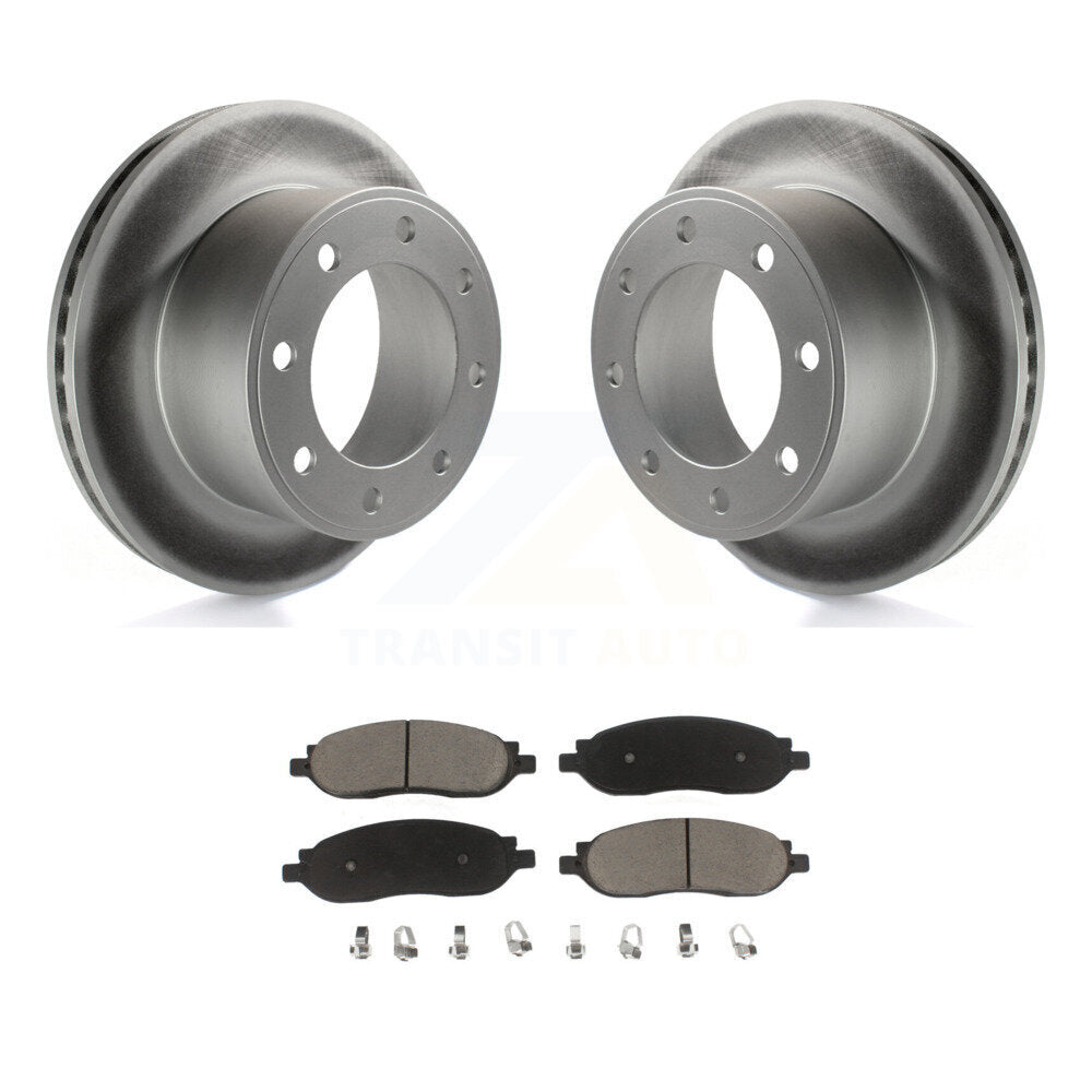 Coated Upgrade Brake Kit For 2005 Ford F-250 Super Duty RWD. With Single Rear Wheels Transit Auto
