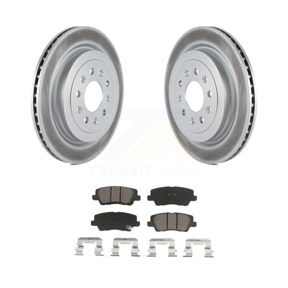 Coated Upgrade Brake Kit For 2014 Cadillac ATS With 321mm Diameter Front Rotor KGC-101310 Transit Auto