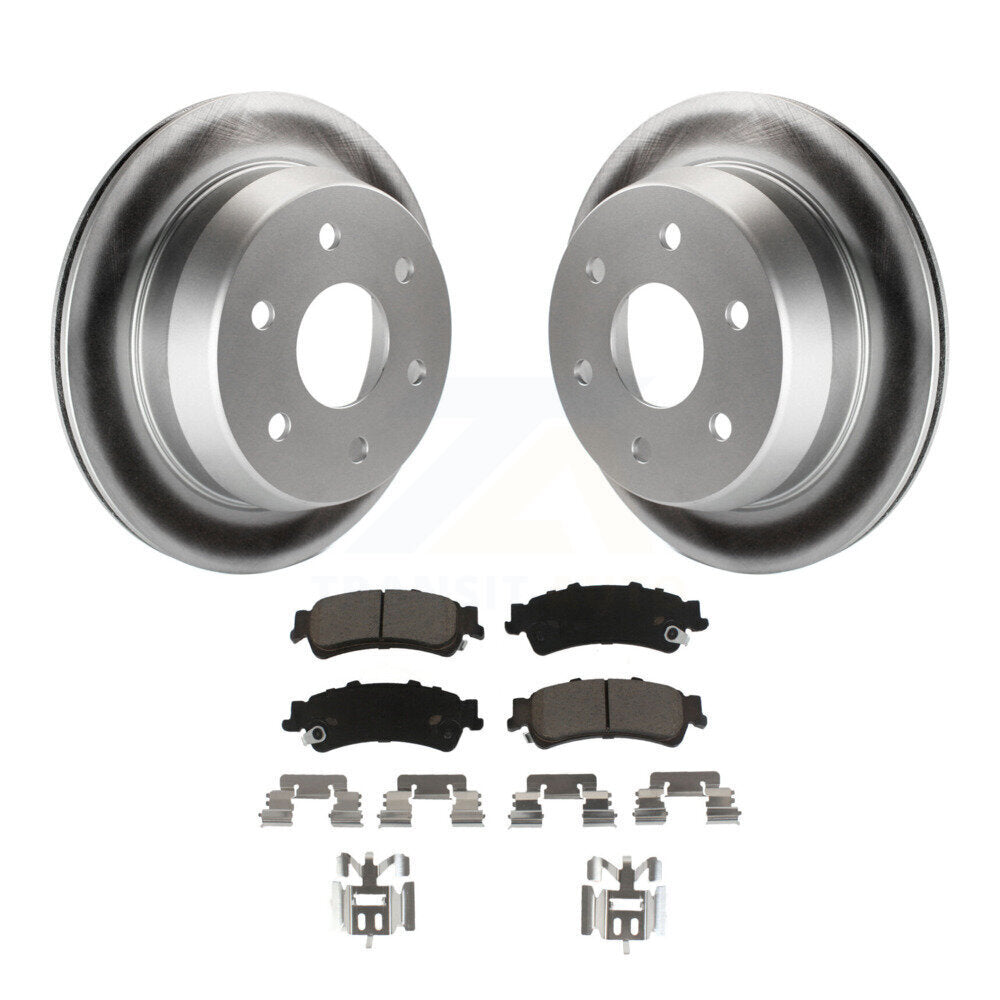 Coated Upgrade Brake Kit For 2000 GMC Yukon Drum rear brakes. With Single Piston Caliper Transit Auto