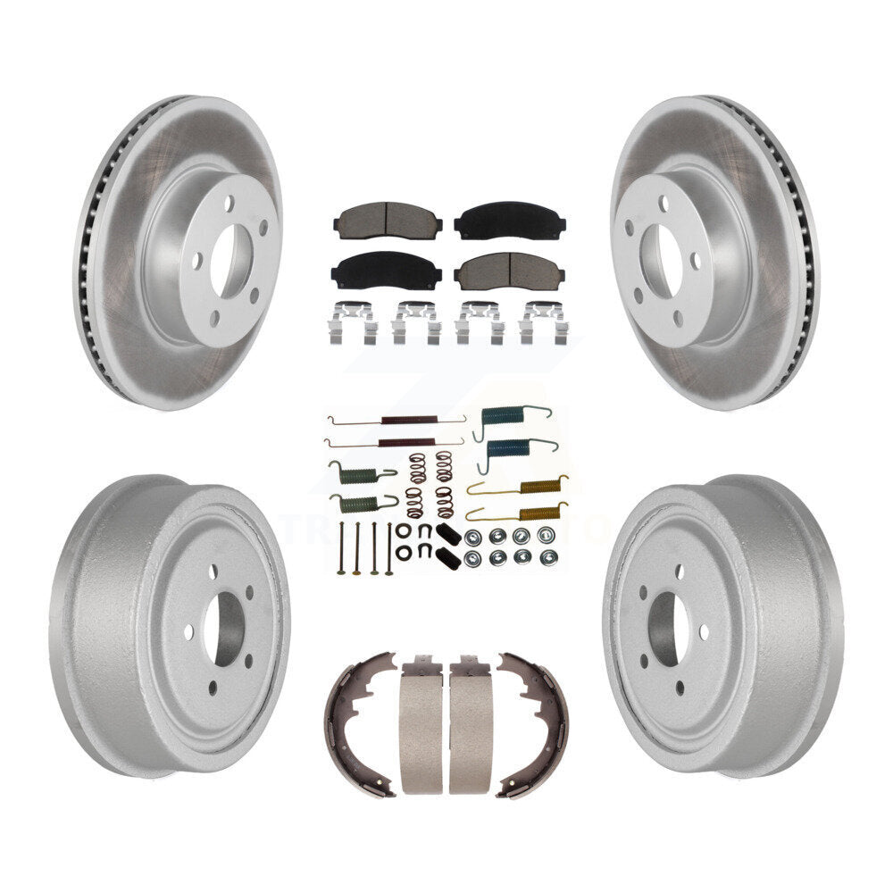Coated Upgrade Brake Kit For 2005 Ford Ranger 4WD. With 10" Diameter Drum KGC-101893 Transit Auto