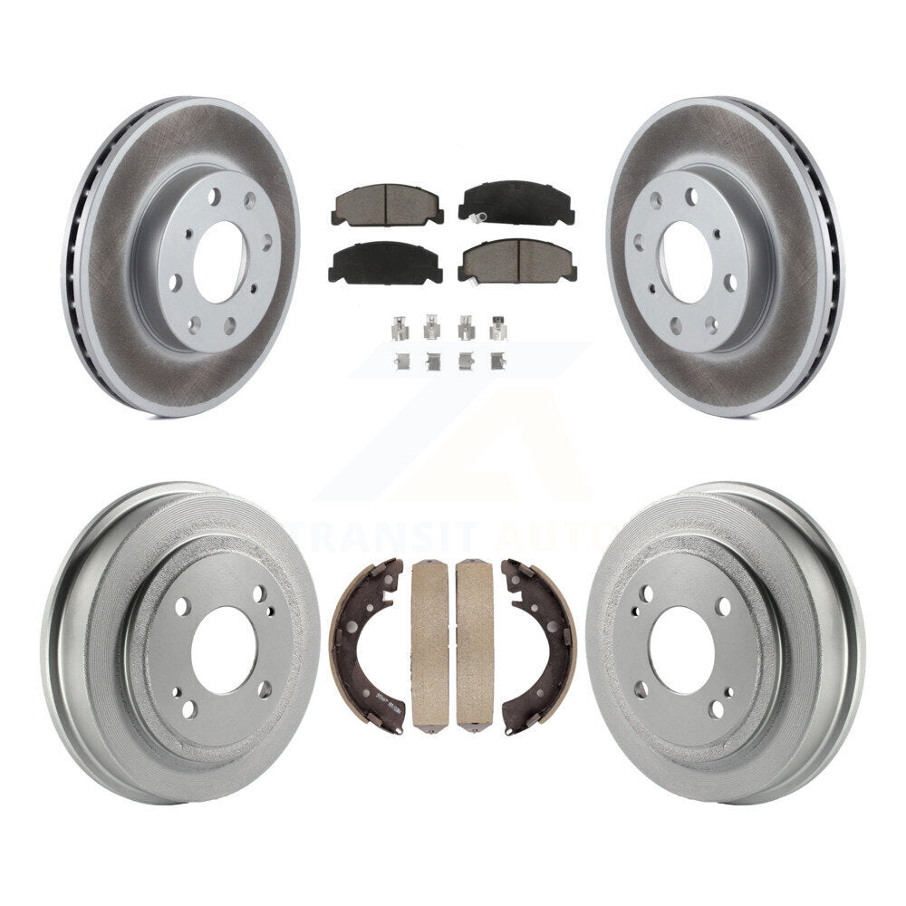 Coated Upgrade Brake Kit For 1992 Honda Civic LX/DX and with Sedan and Automatic transmission KGC-101969 Transit Auto