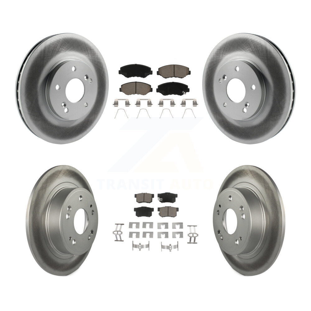 Coated Upgrade Brake Kit For 2005 Honda Accord Hybrid and with 3.0L and FULL HYBRID EV-GAS (FHEV) engine. With 300mm Diameter Front Rotor KGC-102277 Transit Auto