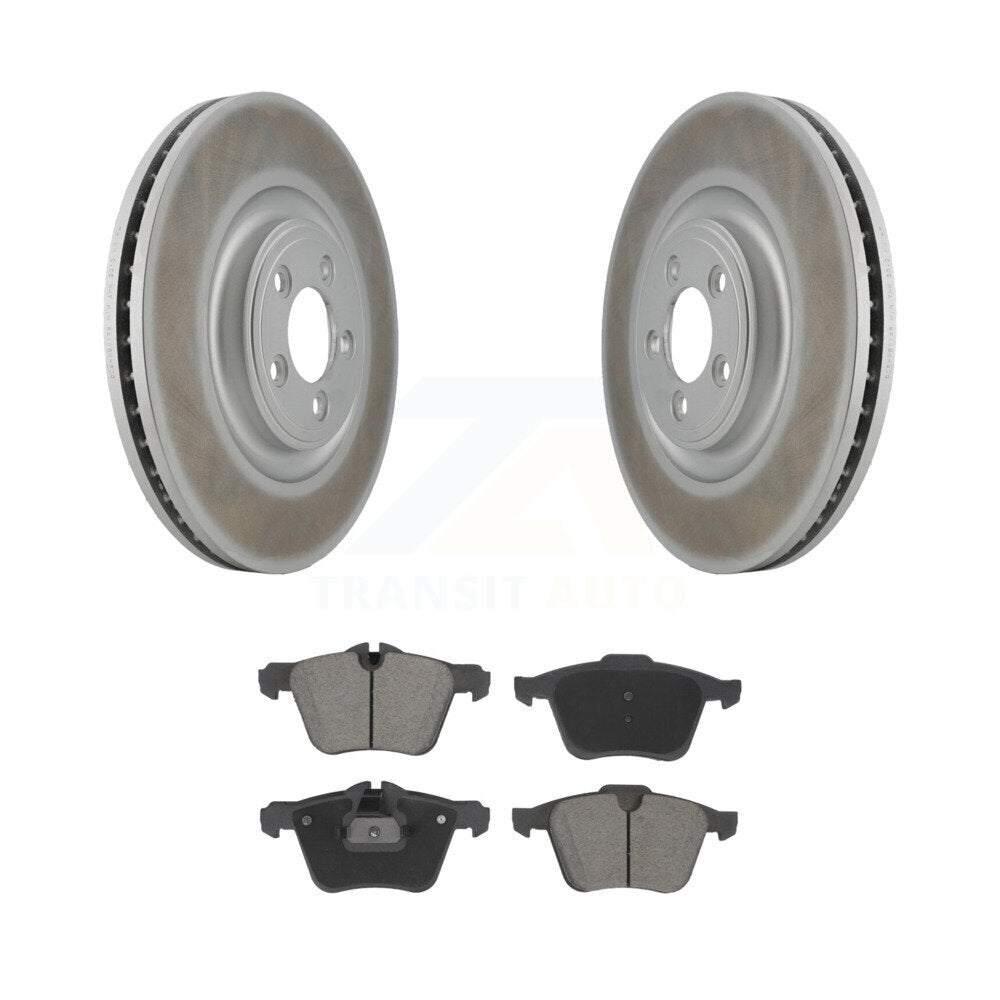 Coated Upgrade Brake Kit For 2009 Jaguar XKR Base. Without Painted Calipers KGC-102493 Transit Auto