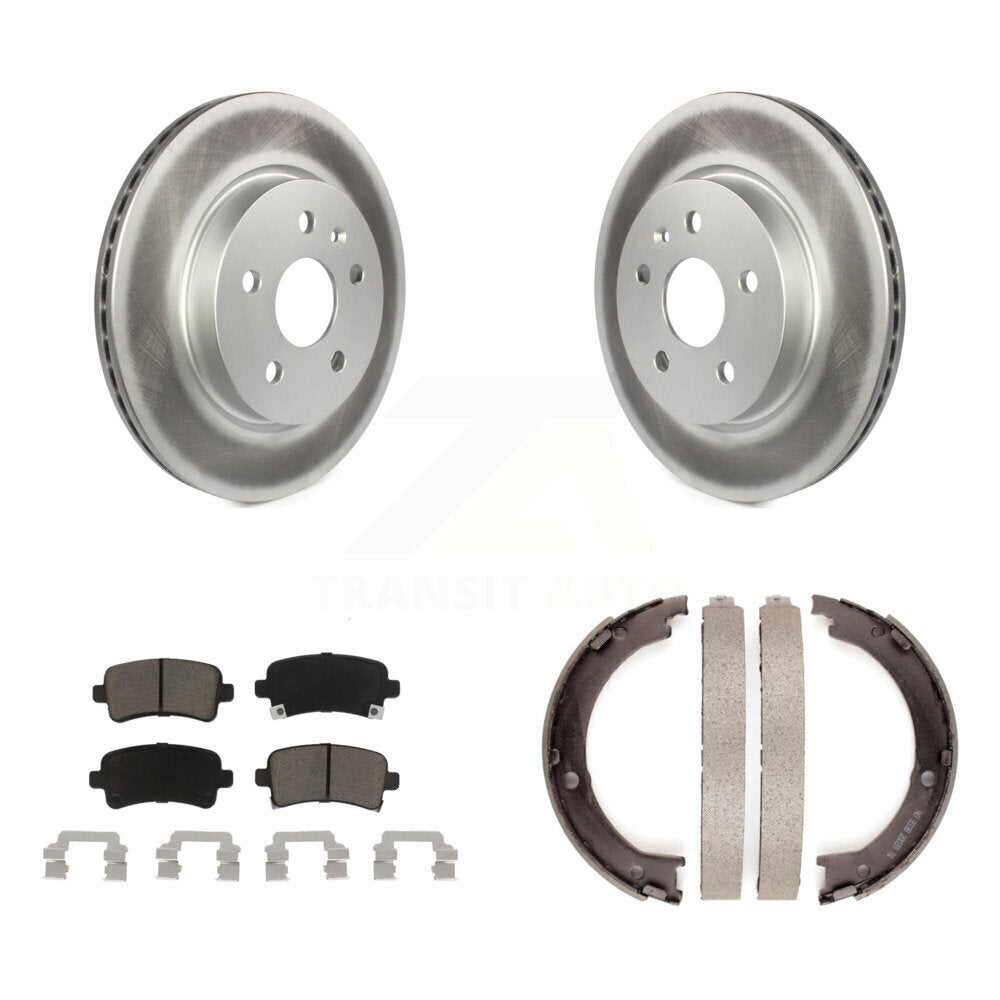 Coated Upgrade Brake Kit For 2015 Cadillac XTS Without Heavy Duty Brakes and With 5 Lug Wheels KGC-101003 Transit Auto