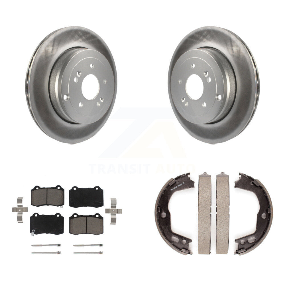 Coated Upgrade Brake Kit For 2012 Hyundai Genesis Coupe With 4 Piston Caliper KGC-100842 Transit Auto