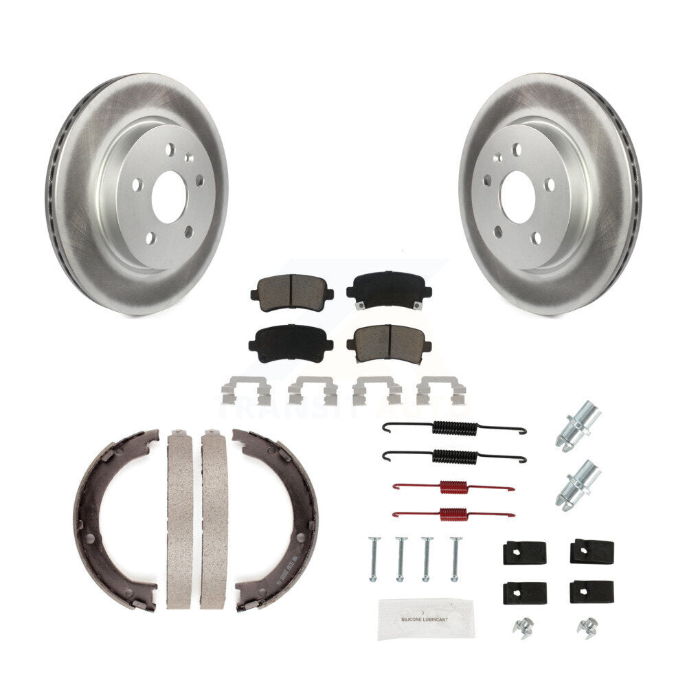 Coated Upgrade Brake Kit For 2014 Cadillac XTS Without Heavy Duty Brakes and With 5 Lug Wheels KGC-101003 Transit Auto
