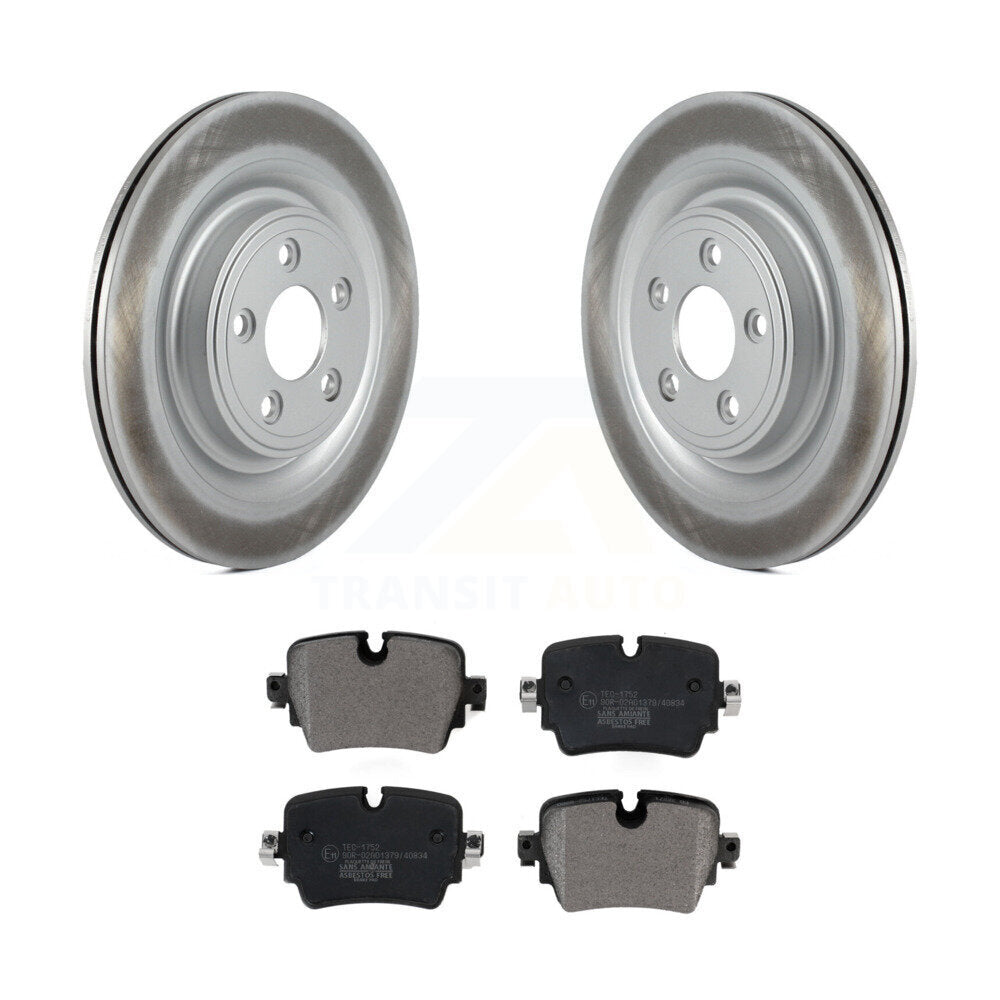 Coated Upgrade Brake Kit For 2016 Jaguar XJ L Portfolio/R-Sport and with 3.0L. With Electric Parking Brake KGT-103204 Transit Auto