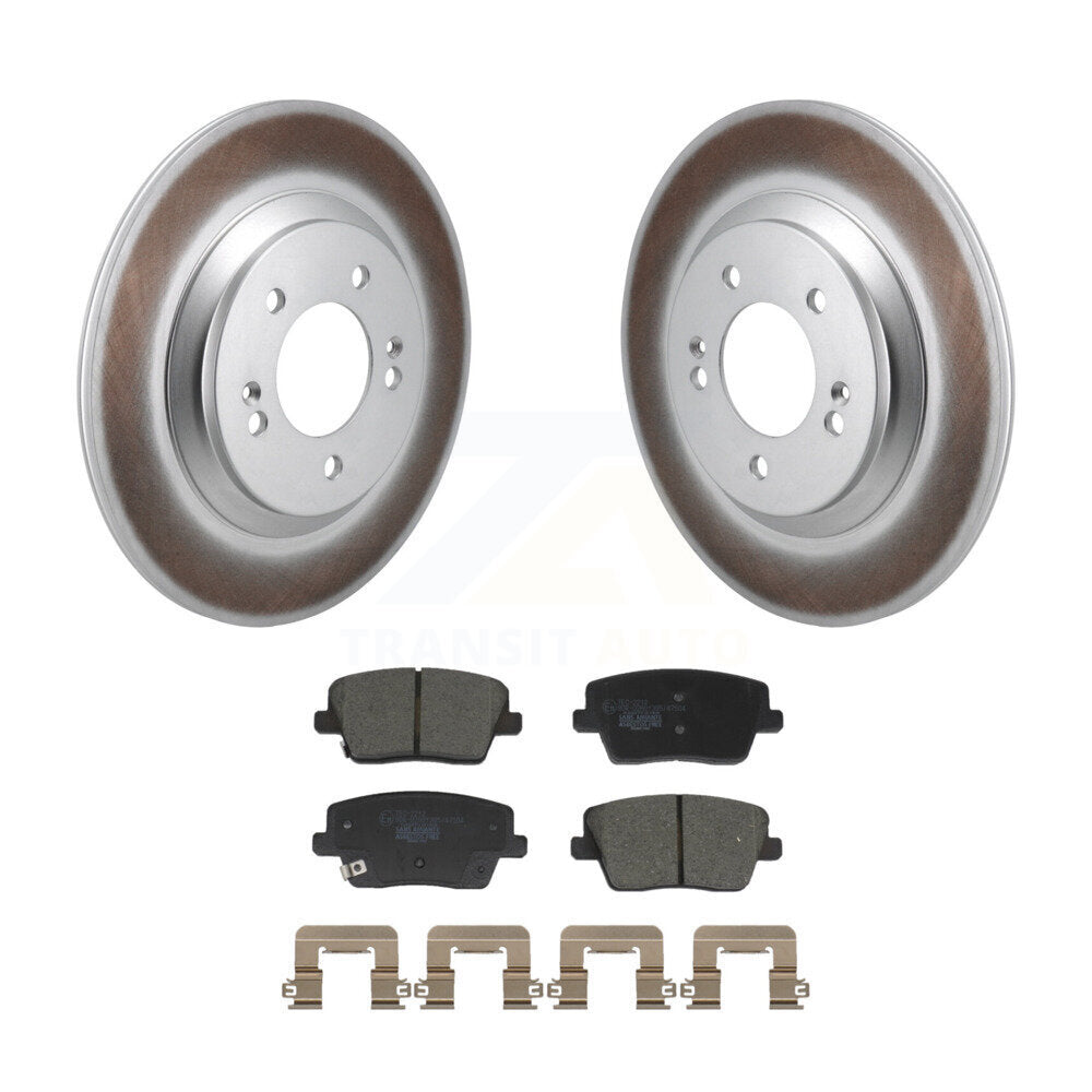 Coated Upgrade Brake Kit For 2019 Hyundai Veloster N Without Performance Package KGT-103422 Transit Auto