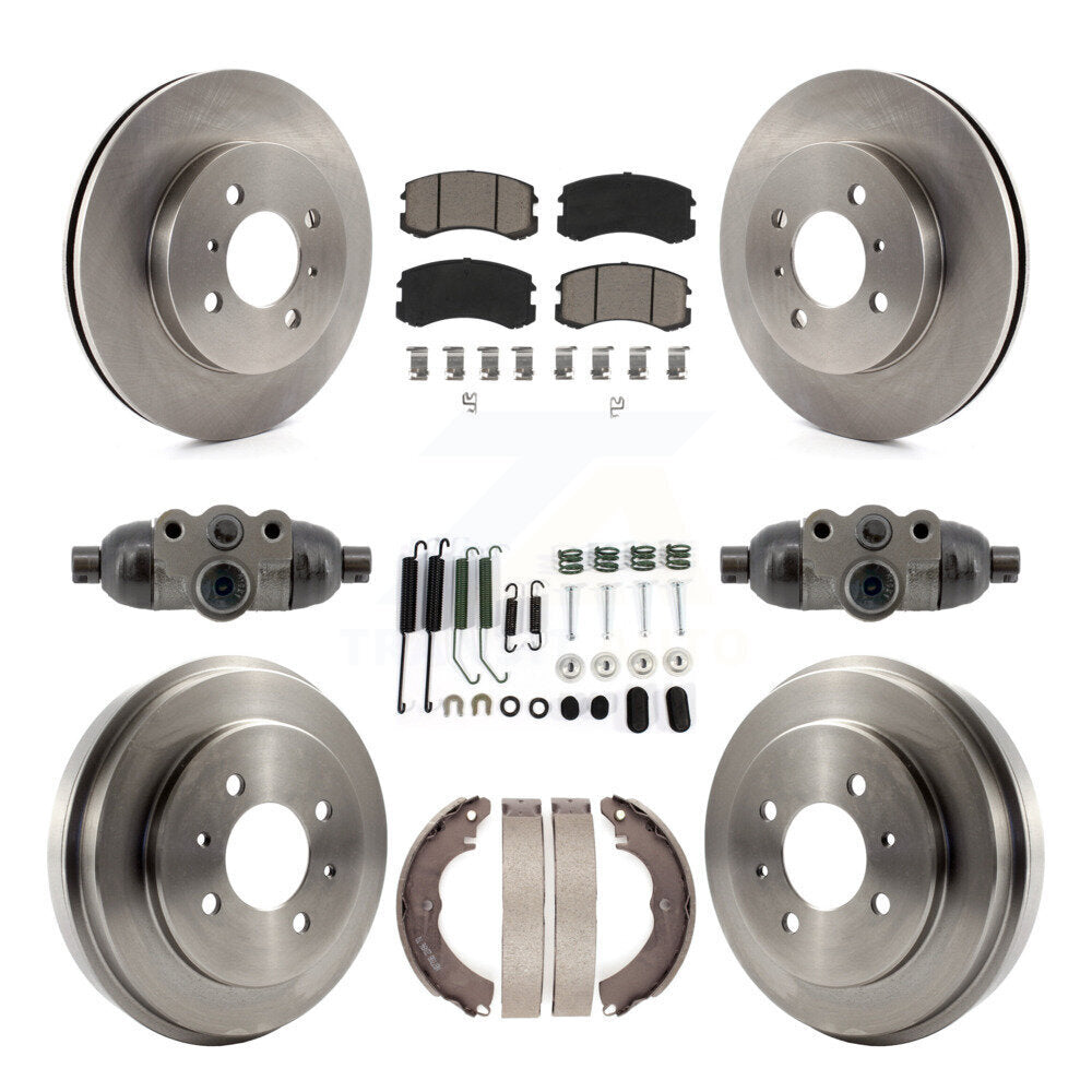 Standard Brake Kit For 2007 Mitsubishi Lancer LS Diamond. With 14" Factory Wheels K8C-103795 Transit Auto