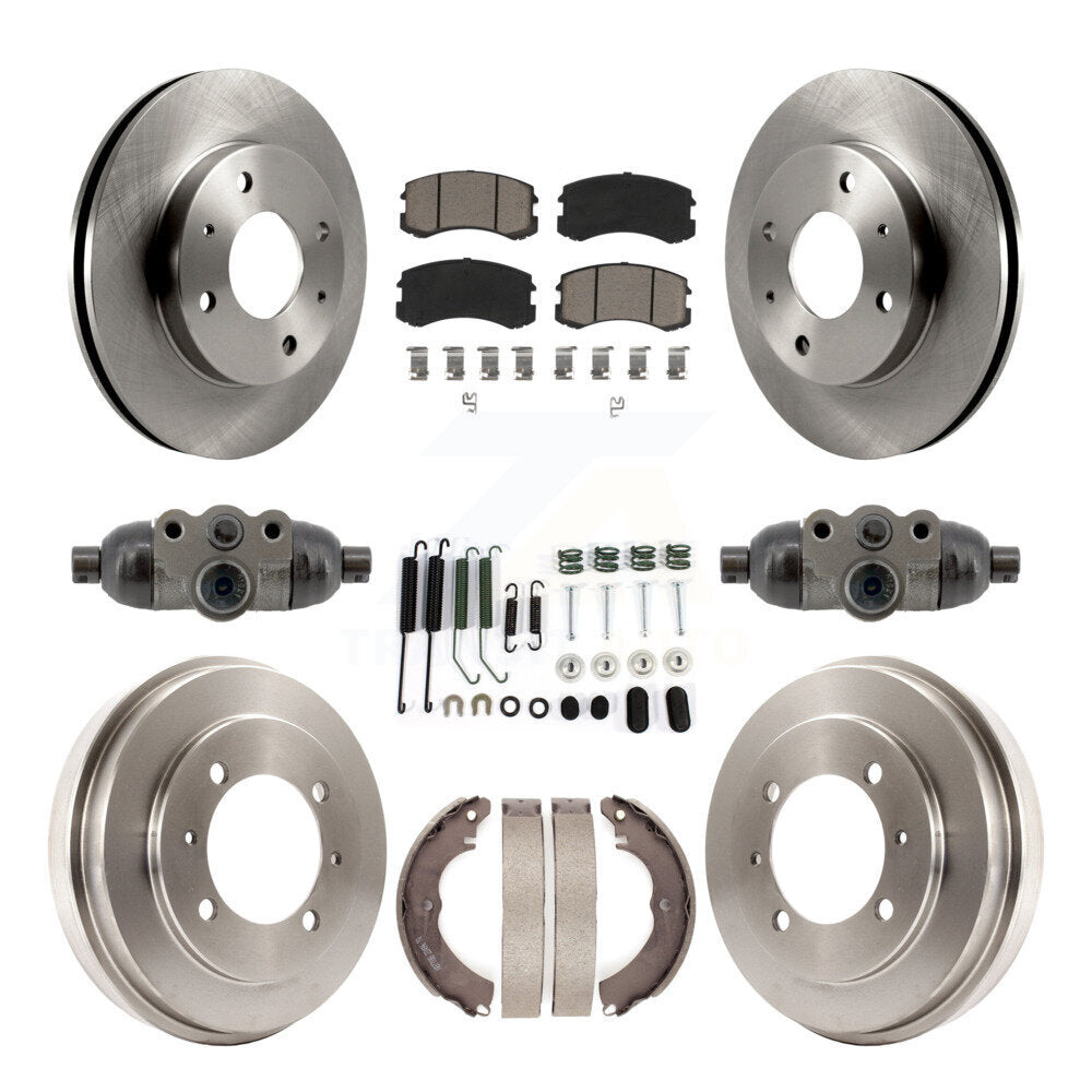 Standard Brake Kit For 2007 Mitsubishi Lancer LS Diamond. With 15" Factory Wheels K8C-103796 Transit Auto