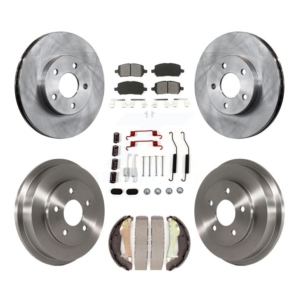 Standard Brake Kit For 2010 Pontiac G5 With 5 Lug Wheels and With Rear Drum Brakes K8S-102310 Transit Auto
