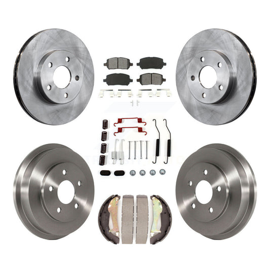 Standard Brake Kit For 2010 Pontiac G5 With 5 Lug Wheels and With Rear Drum Brakes K8S-102310 Transit Auto