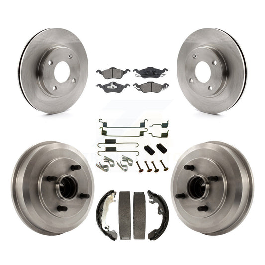 Standard Brake Kit For 2003 Ford Focus LX/SE/ZTS/ZTW/ZX3/ZX5. Without ABS Tone Ring and Wheel Bearing Included K8S-102323 Transit Auto