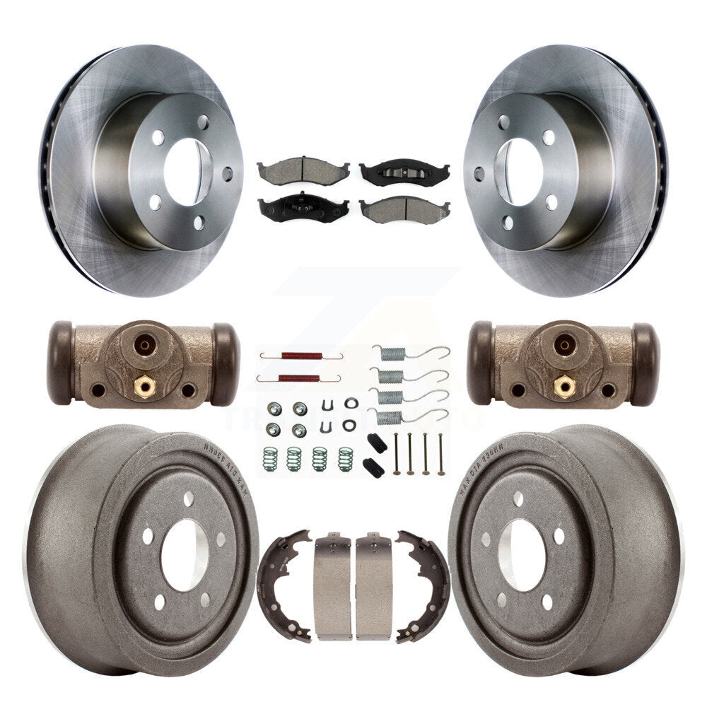 Standard Brake Kit For 1998 Jeep TJ 4-Wheel ABS. With 9" Diameter Drum K8S-102514 Transit Auto