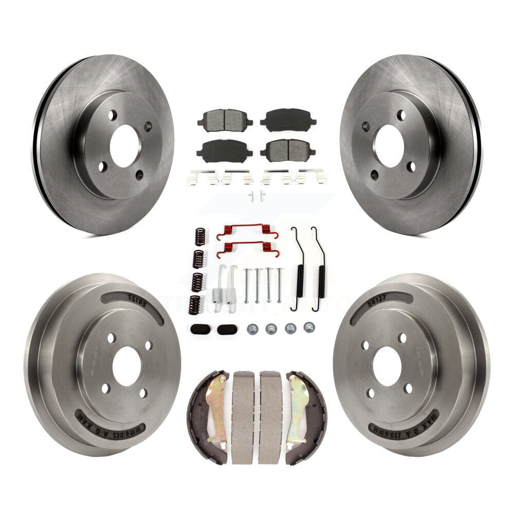 Standard Brake Kit For 2010 Pontiac G5 With 4 Lug Wheels and With Rear Drum Brakes K8S-102848 Transit Auto