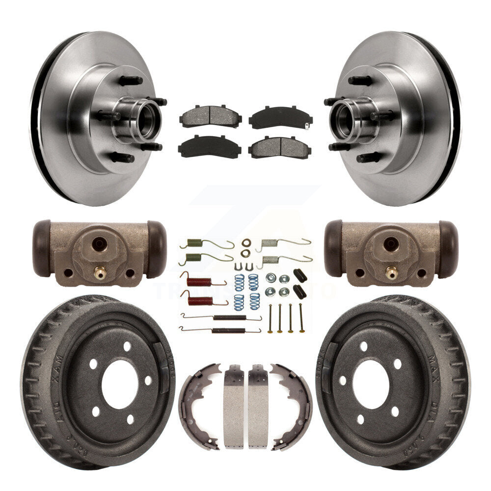 Standard Brake Kit For 2001 Ford Ranger RWD and with 2-Wheel ABS and Coil front springs. With 9" Diameter Drum K8S-103178 Transit Auto