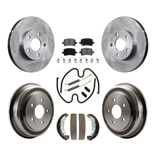 Standard Brake Kit For 2007 Pontiac G5 Disc rear brakes. With 5 Lug Wheels and With Rear Drum Brakes K8S-105144 Transit Auto